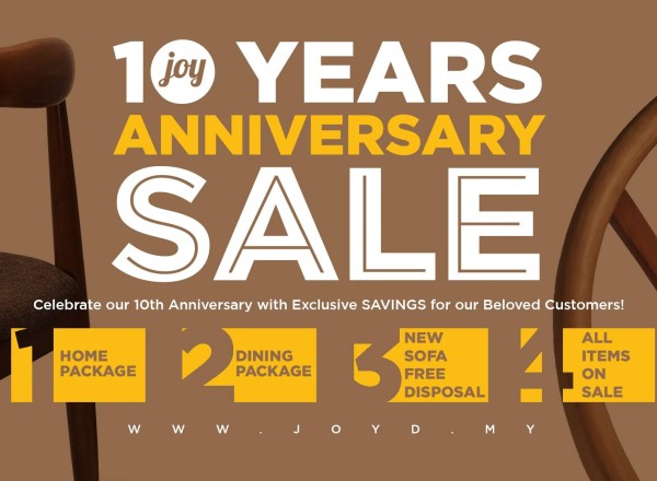 Joy Design Studio 10th Year Anniversary Sale: Unbeatable Deals & Exclusive Offers